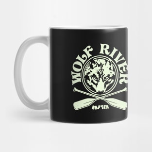 Retro Vintage Wolf River Rafting Mug